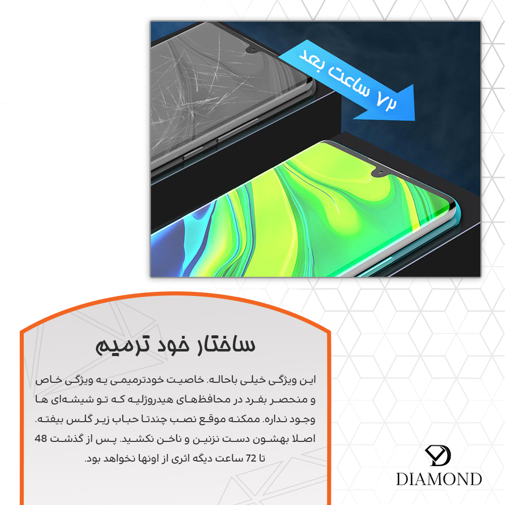 محافظ صفحه نمایش شفاف دیاموند مدل Tough مناسب برای گوشی موبایل سامسونگ Galaxy A56 به همراه محافظ