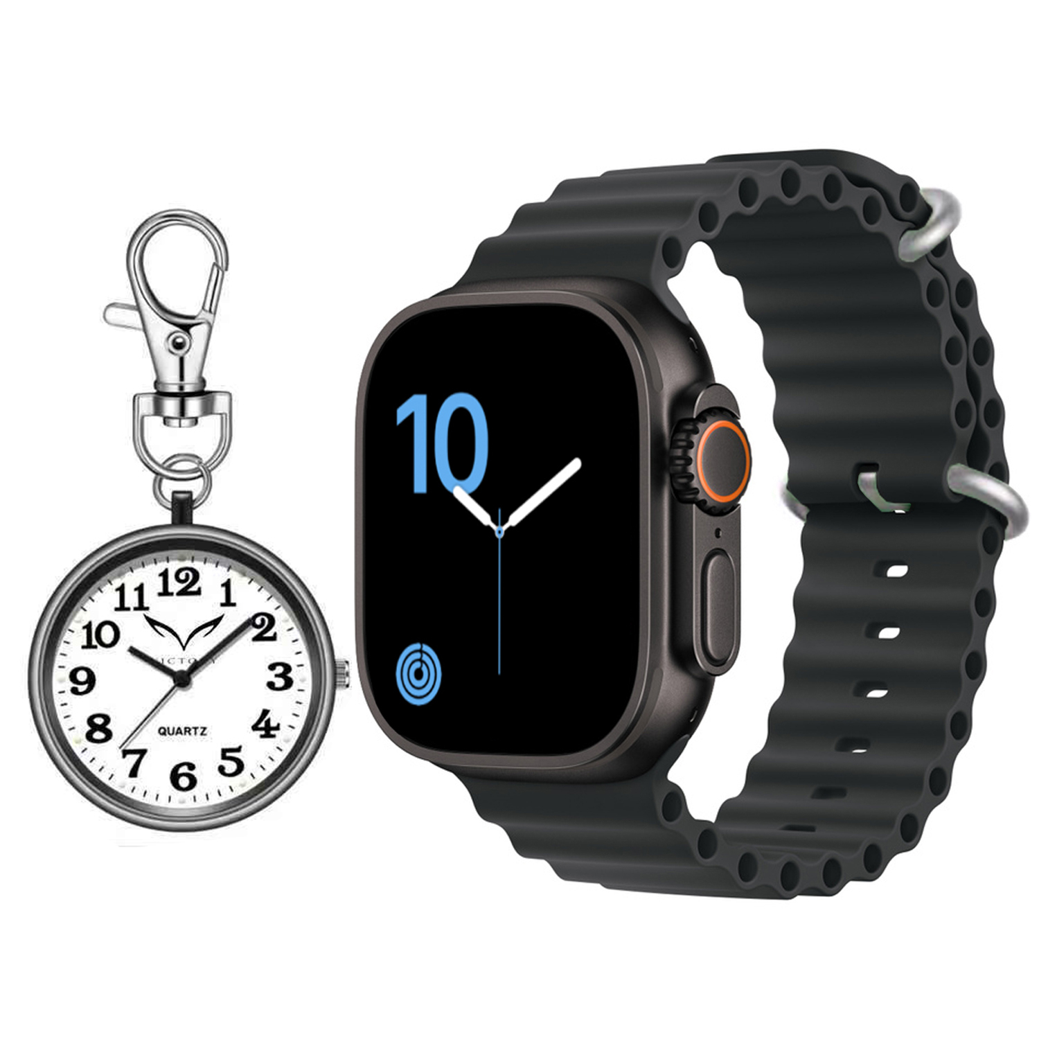 ساعت هوشمند 2.02 اینچی ویکتوری مدل WATCH 9 ULTRA 2 با بند پارچه ای