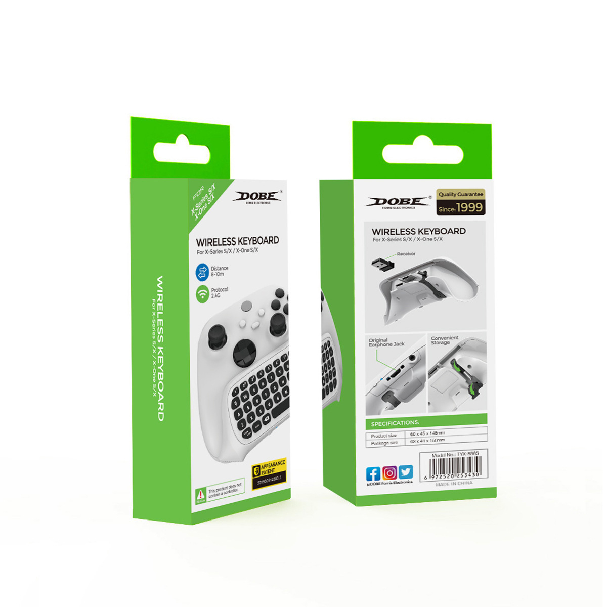 کیبورد بی‌سیم دسته بازی مدل TYX-586S مناسب برای ایکس باکس وان