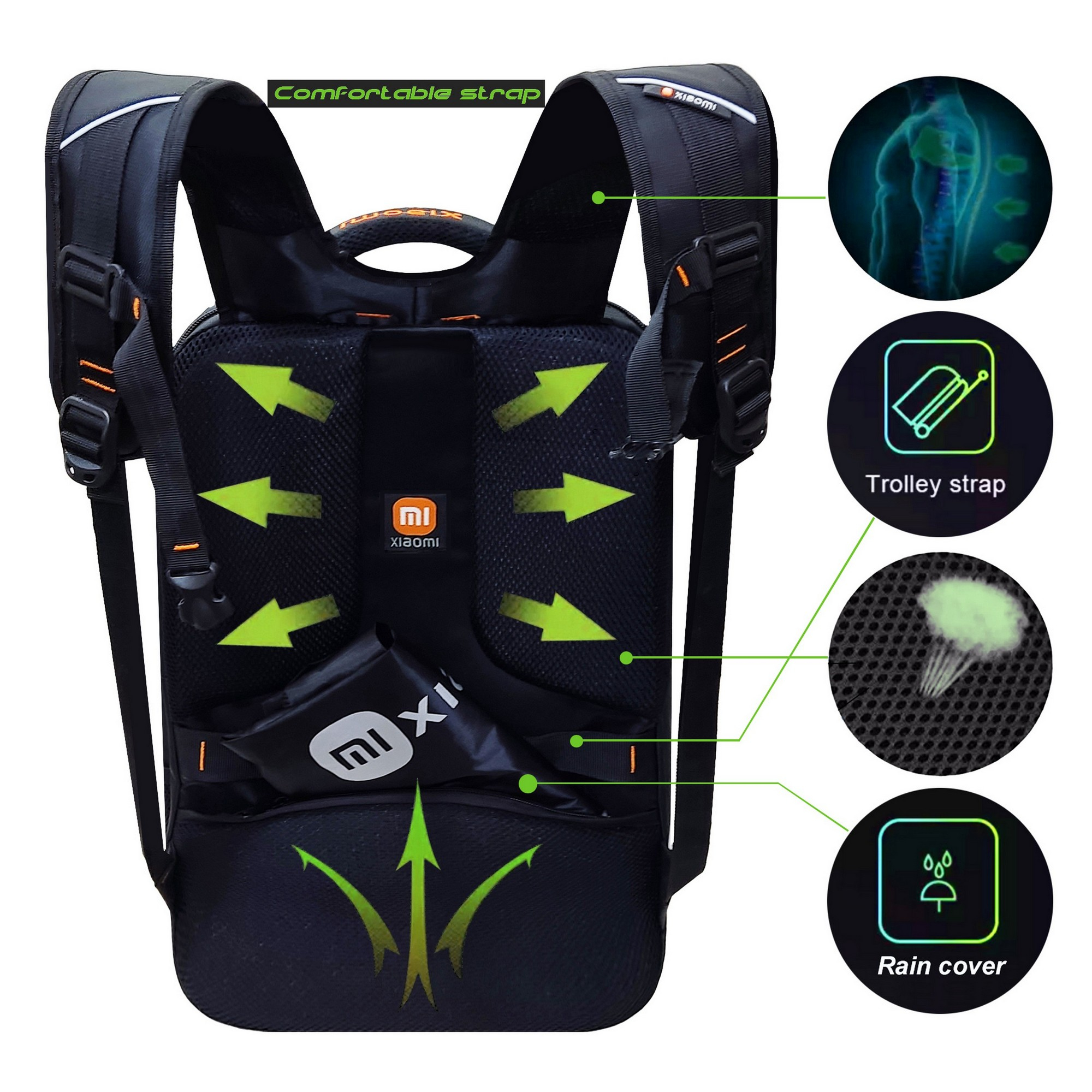 کوله پشتی لپ تاپ شیائومی مدل SU7 V1 مناسب برای لپ تاپ تا 16 اینچ