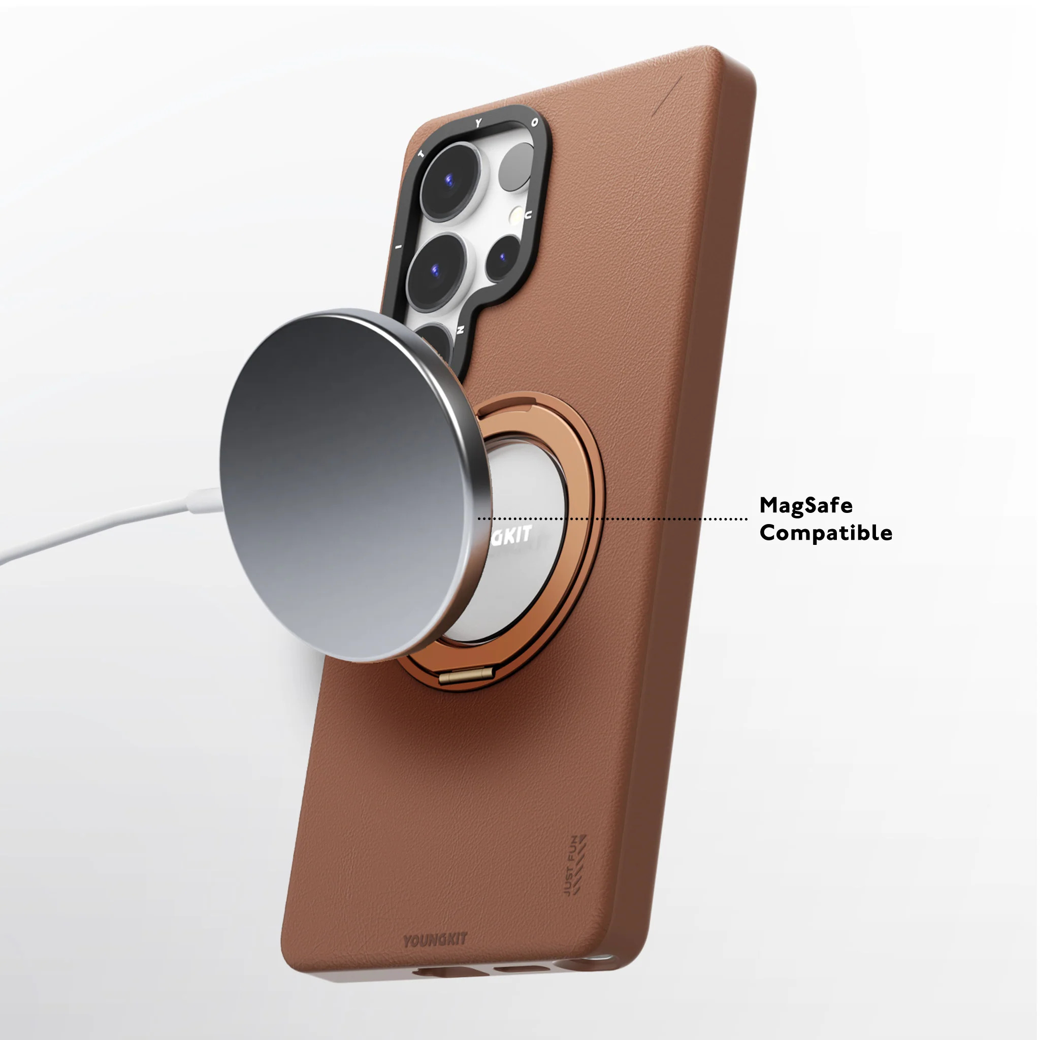 کاور یانگ کیت مدل Leather 360 مناسب برای گوشی سامسونگ Galaxy S25Ultra