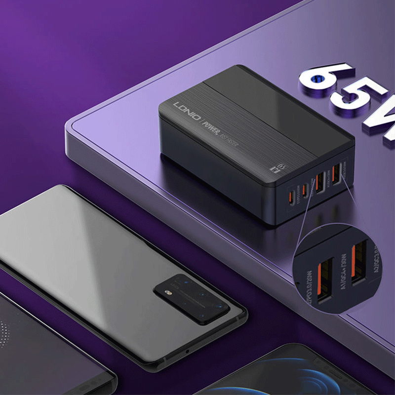 شارژر رومیزی الدینیو مدل A4808Q PD65W