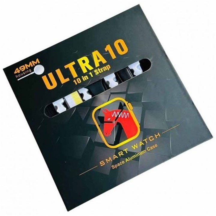 ساعت هوشمند مدل ULTRA 10 دارای قابلیت های کنترل موسیقی، کنترل سطح اکسیژن خون، مکالمه از طریق بلوتوث، پشتیبانی از زبان فارسی، قابلیت تغییر طرح ساعت یا تم ، بند فلزی