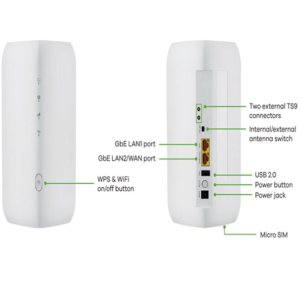 مودم 4G/5G/TD-LTE سرکام مدل  WIFI6 NR5103EV2