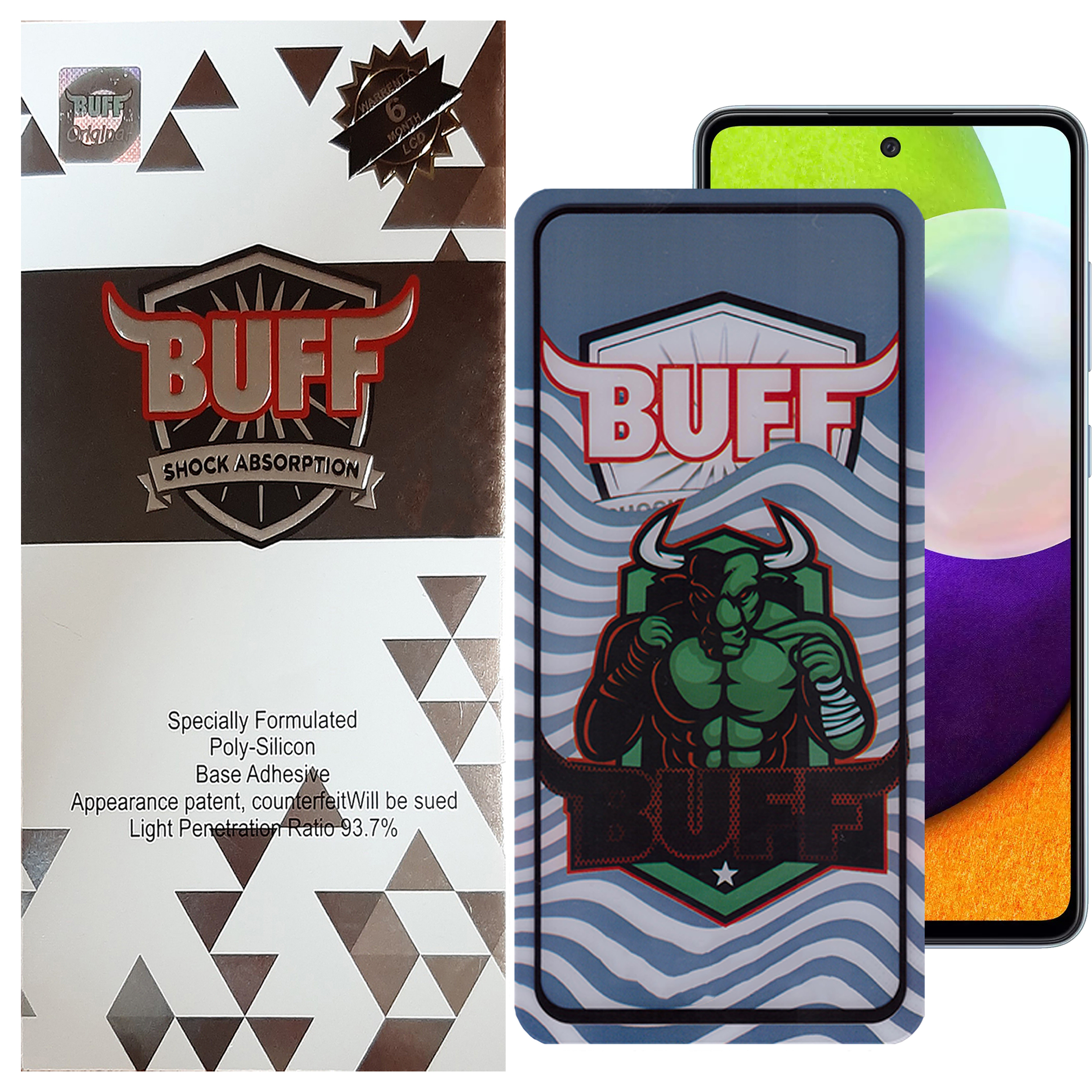 محافظ صفحه نمایش 5D بوف مدل Super Power-G مناسب برای گوشی موبایل سامسونگ Galaxy A52s/A52/A51/S20 Fe/M31s