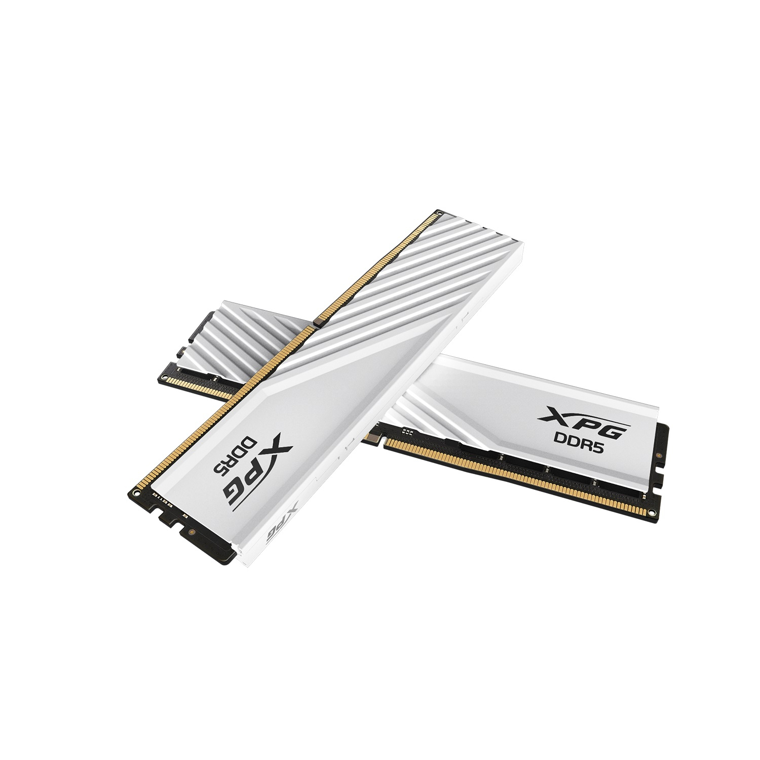 رم دسکتاپ DDR5 دو کاناله 5600مگاهرتز CL46 ایکس پی جی مدل LANCER BLADE WHITE ظرفیت 32 گیگابایت