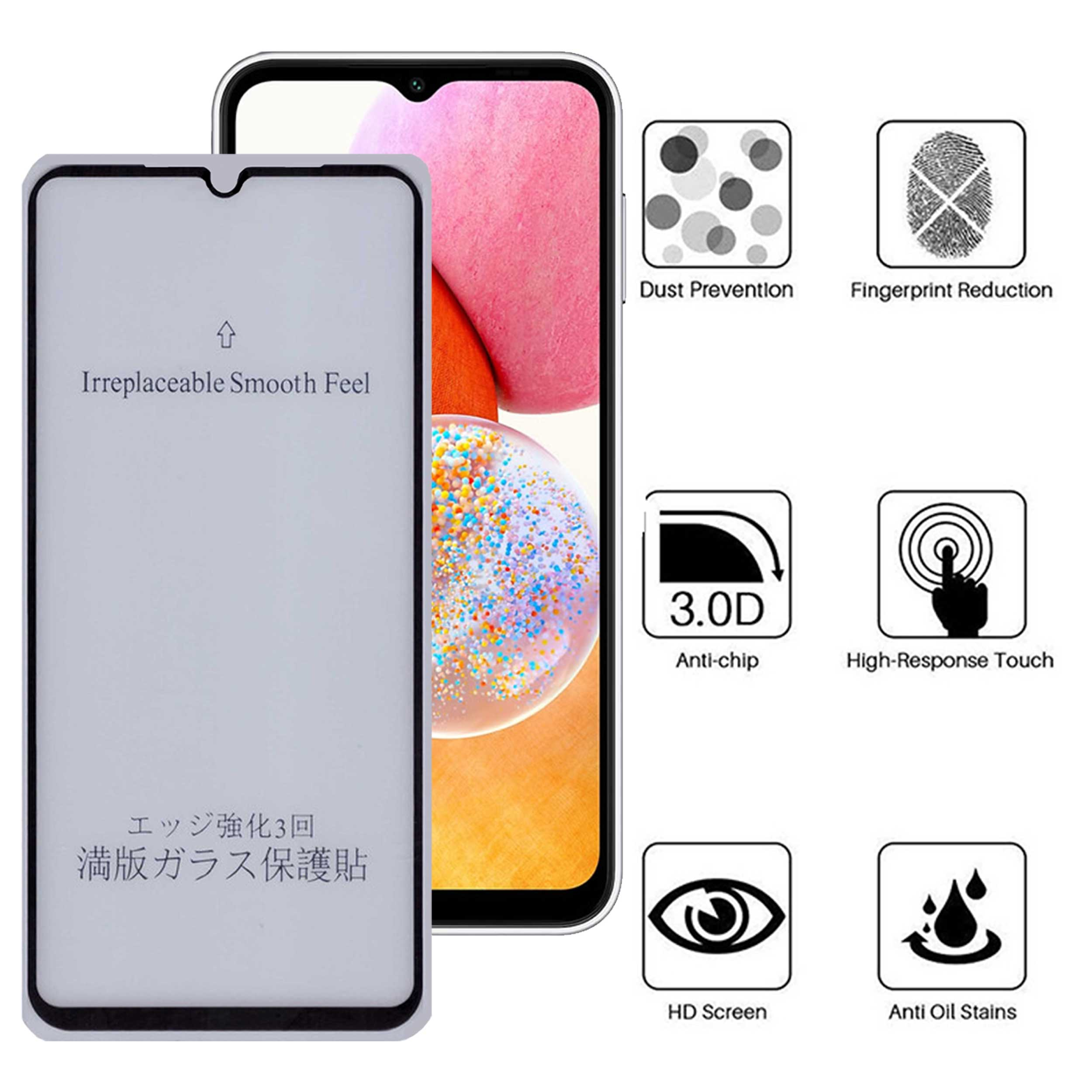 محافظ صفحه نمایش 5D مات بوف مدل 5D-Matte-G مناسب برای گوشی موبایل سامسونگ Galaxy A14 5G/4G