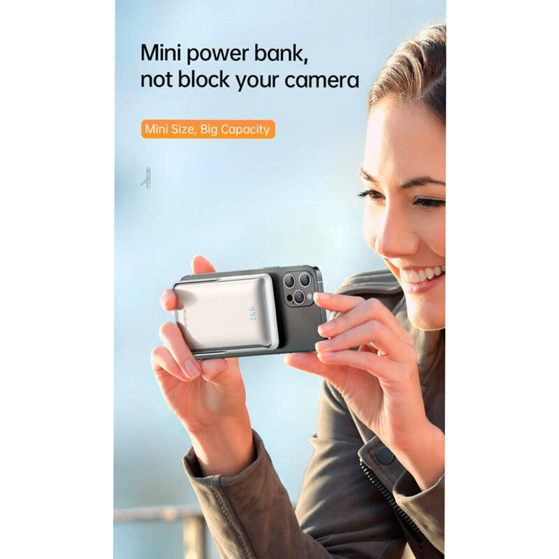 پاوربانک 20 وات بیسیم مک دودو مدل MC-069 ظرفیت 10000 میلی آمپر ساعت