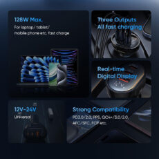 شارژر فندکی 128 وات مک دودو مدل PD128W 2C1U