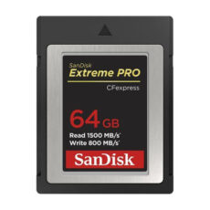 کارت حافظه CFEXPRESS سن دیسک مدل Extreme Pro TYPE B CARD کلاس 10 استاندارد UHS-II U3 سرعت 1500mbps ظرفیت 64 گیگابایت