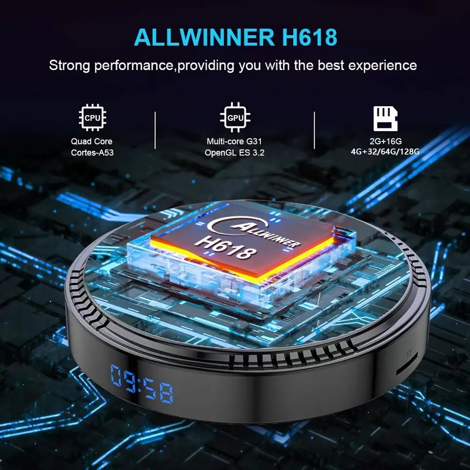 اندروید باکس اچکا 1 مدل RBOX H8 حافظه 128گیگ