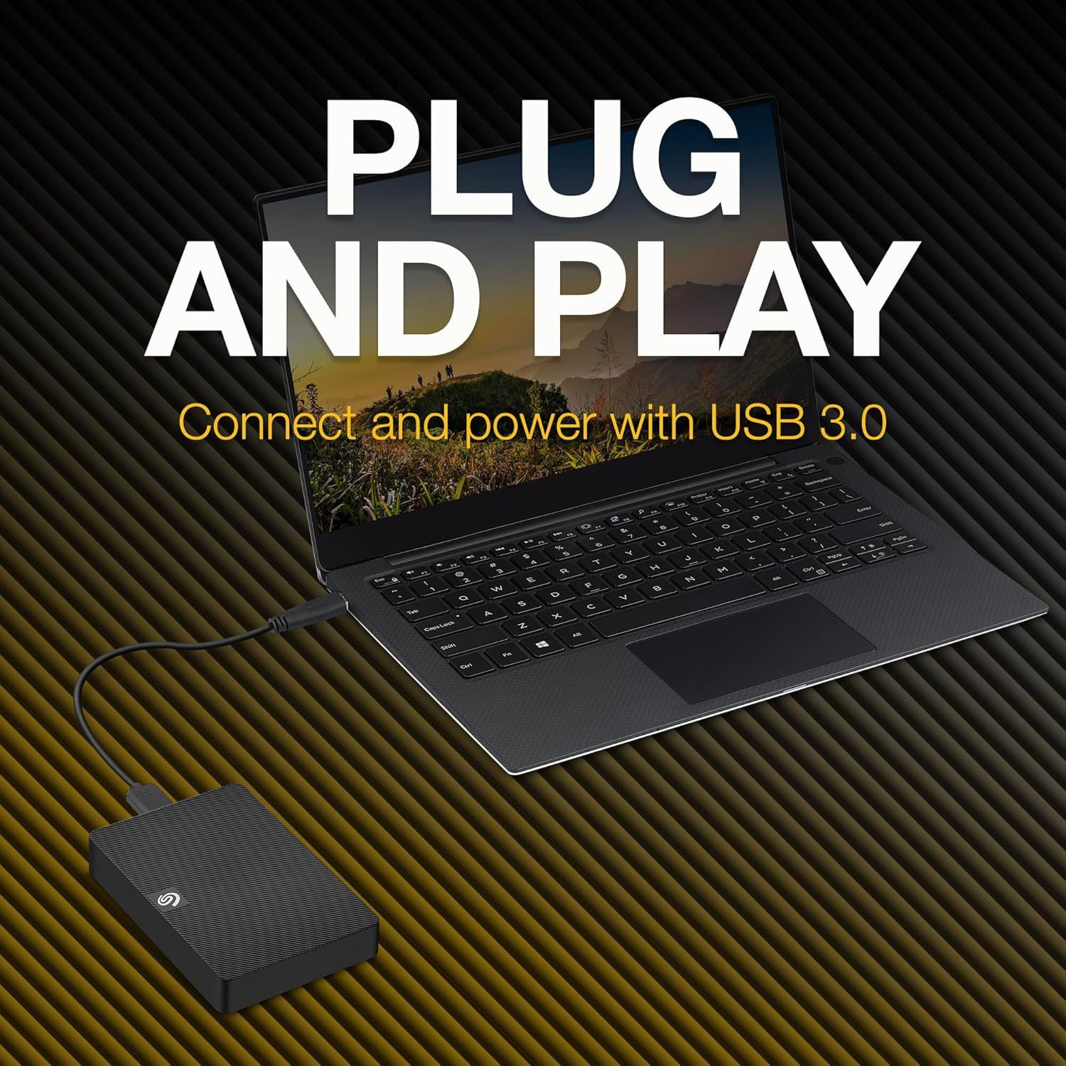 هارد اکسترنال سیگیت مدل expansion ظرفیت یک ترابایت دارای رابط USB Type-A 3.2
