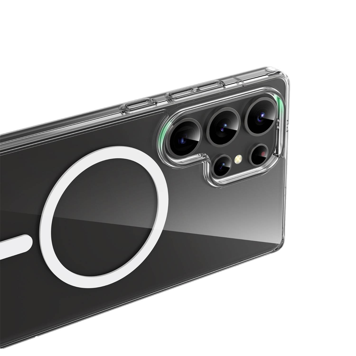 کاور گرین لاین مدل crystal clear magsafe مناسب برای گوشی موبایل سامسونگ Galaxy S25 Ultra