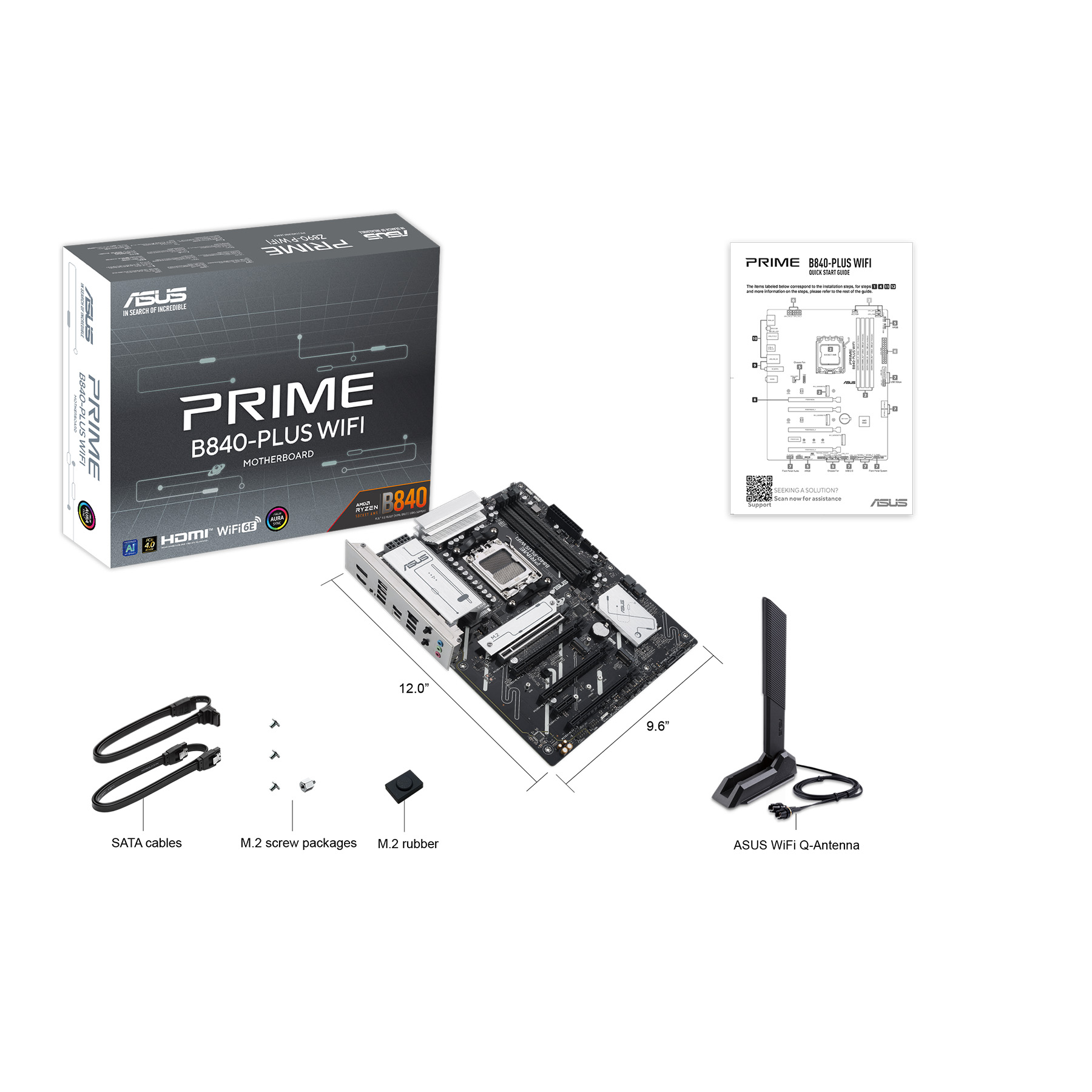 مادربرد ایسوس مدل PRIME B840-PLUS WIFI