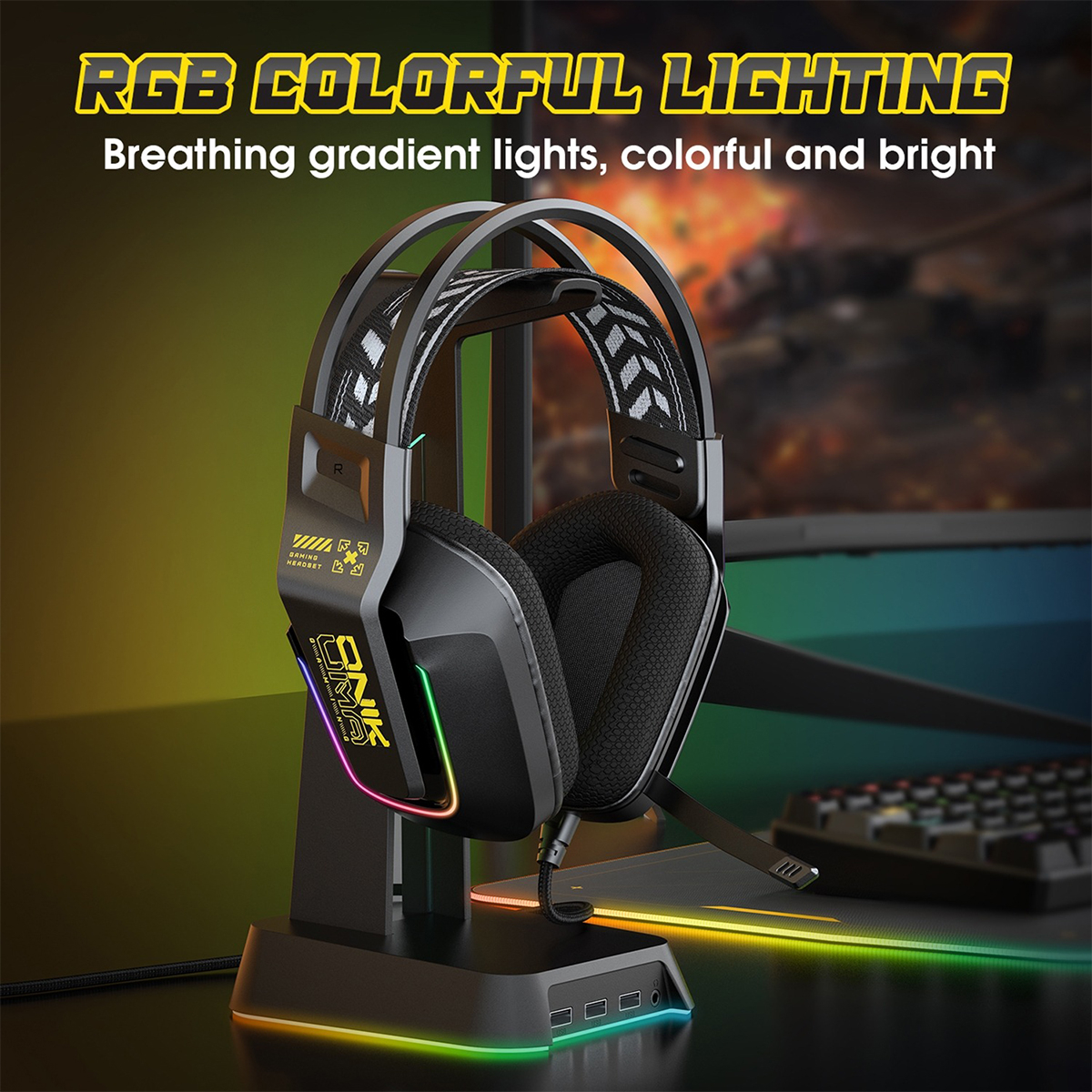 هدست گیمینگ اونیکوما مدل X13 RGB