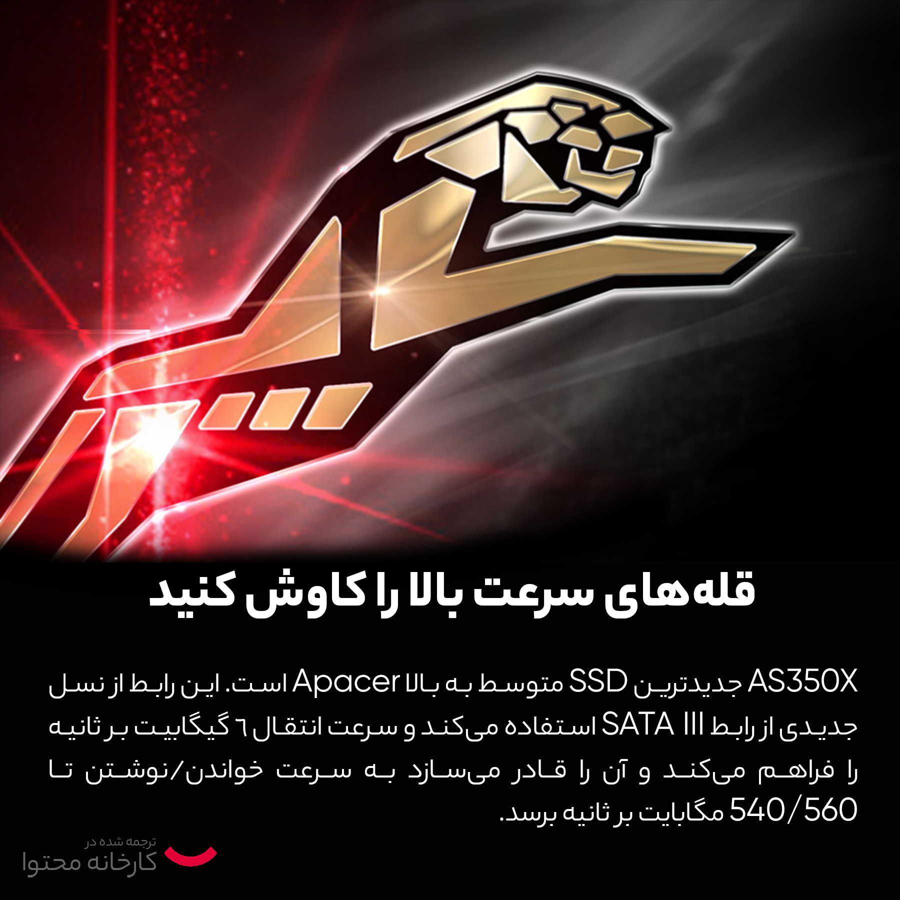 اس اس دی اینترنال اپیسر مدل AS350 PANTHER ظرفیت 128گیگابایت