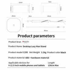پایه نگهدارنده گوشی موبایل و تبلت یسیدو مدل C295