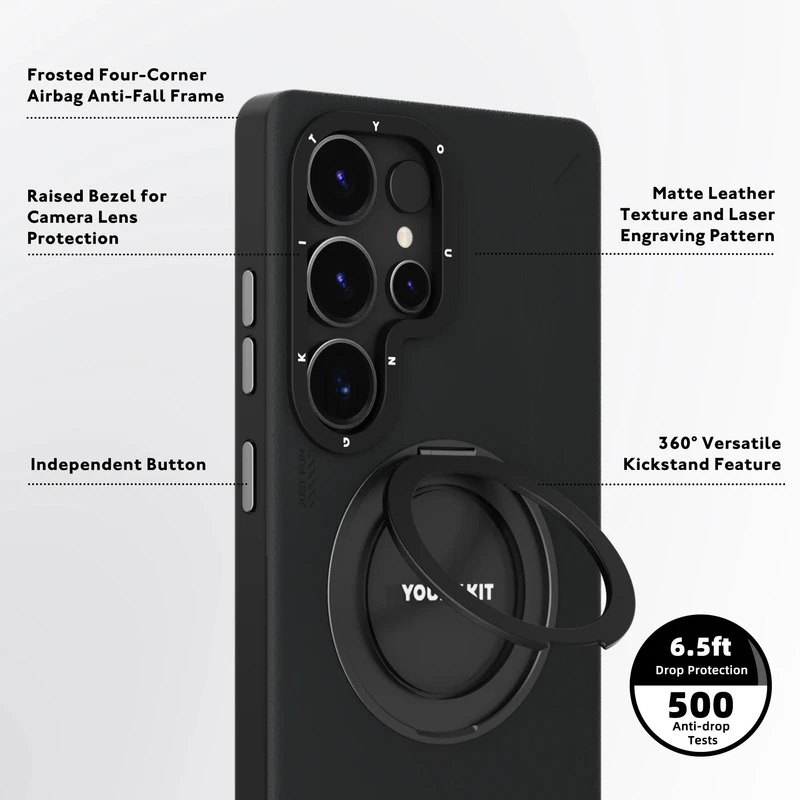 کاور یانگ کیت مدل Leather 360 مناسب برای گوشی موبایل سامسونگ Galaxy S24 ultra