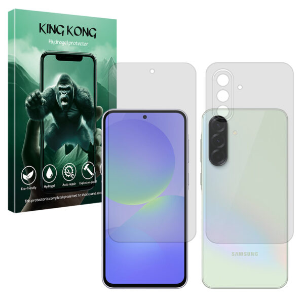 محافظ صفحه نمایش مات کینگ کونگ مدل Tough مناسب برای گوشی موبایل سامسونگ Galaxy A56 به همراه محافظ پشت گوشی