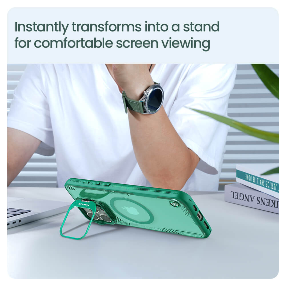 کاور نیلکین مدل Iceblade Prop Frame version Magnetic مناسب برای گوشی موبایل اپل iPhone 16 Pro Max