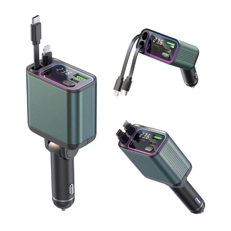 شارژر فندکی 90وات گرین لاین مدل GNRCC90WGN