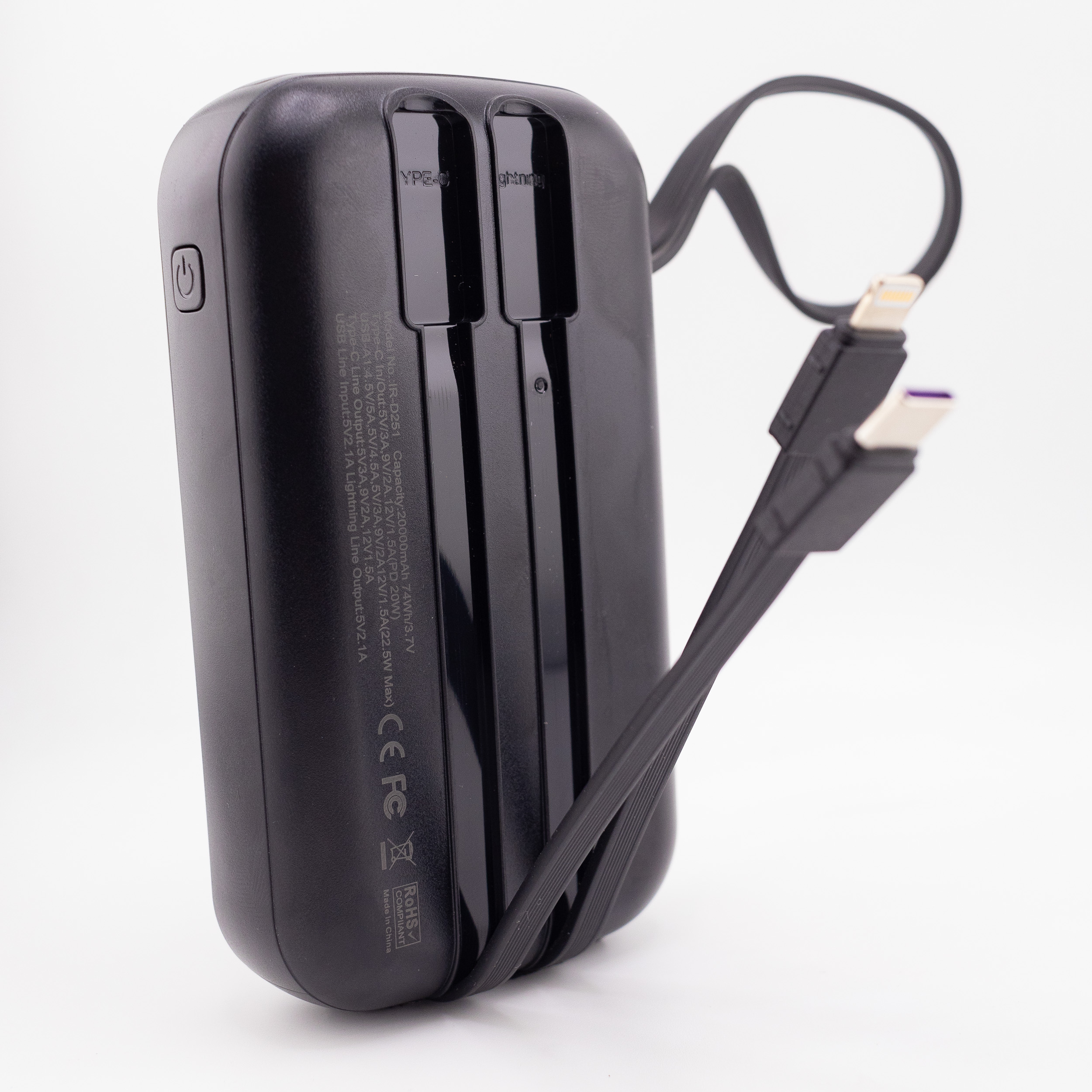 پاوربانک آیرنج مدل IR- D251 ظرفیت 20000 میلی‌آمپرساعت