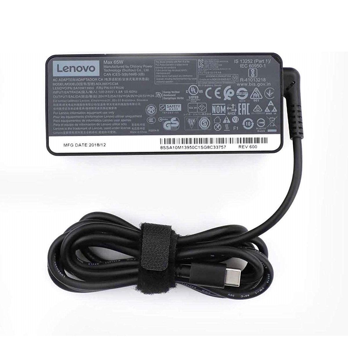 شارژر 20 ولت 3.25 آمپر لنوو مدل ADLX65YDC3D