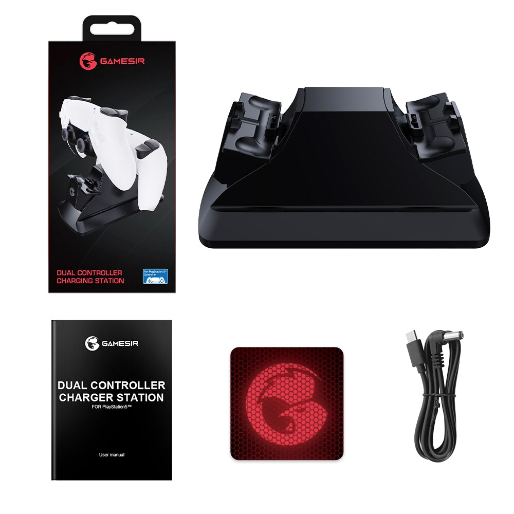 پایه شارژر دسته بازی PS5 گیمسر مدل Gamesir Dual Controller Charger
