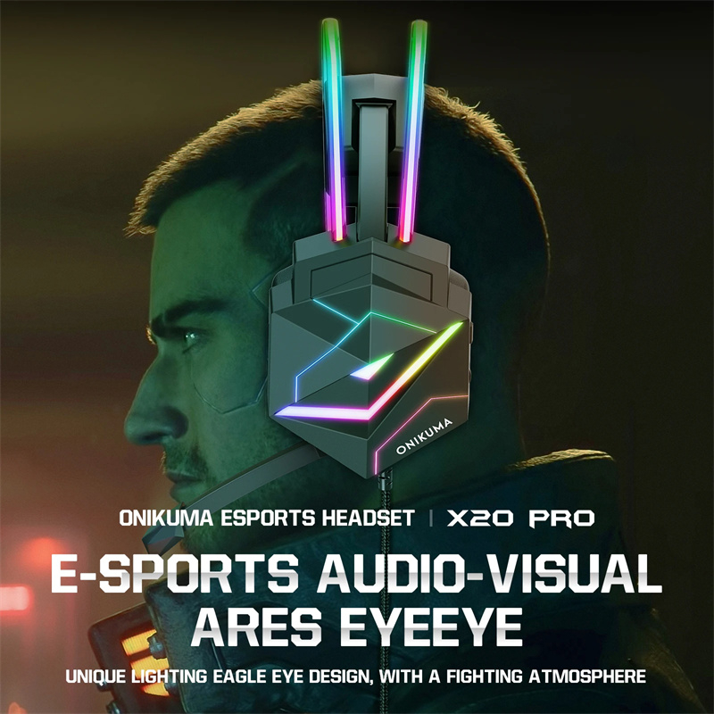 هدفون مخصوص بازی اونیکوما مدل X20 RGB-HEAD