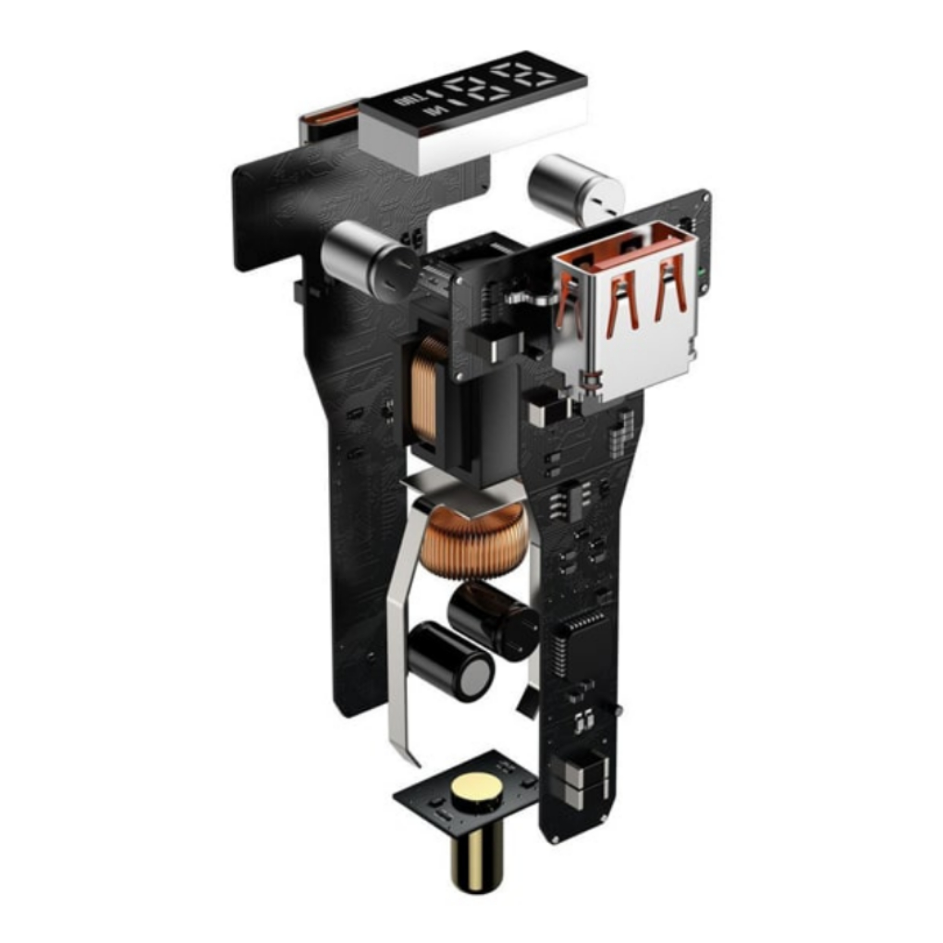 شارژر فندکی 100 وات بیسوس مدل Dual Quick 100W