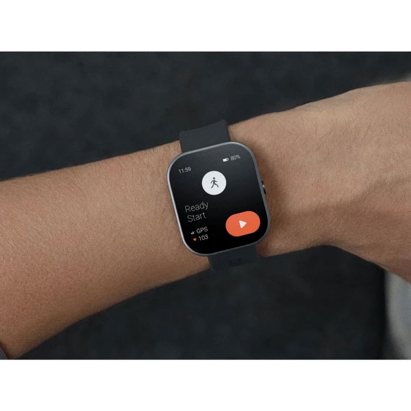 ساعت هوشمند ناتینگ مدل  Nothing CMF Watch Pro دارای قابلیت های صفحه نمایش رنگی، صفحه نمایش لمسی، کنترل سطح اکسیژن خون بند سیلیکون