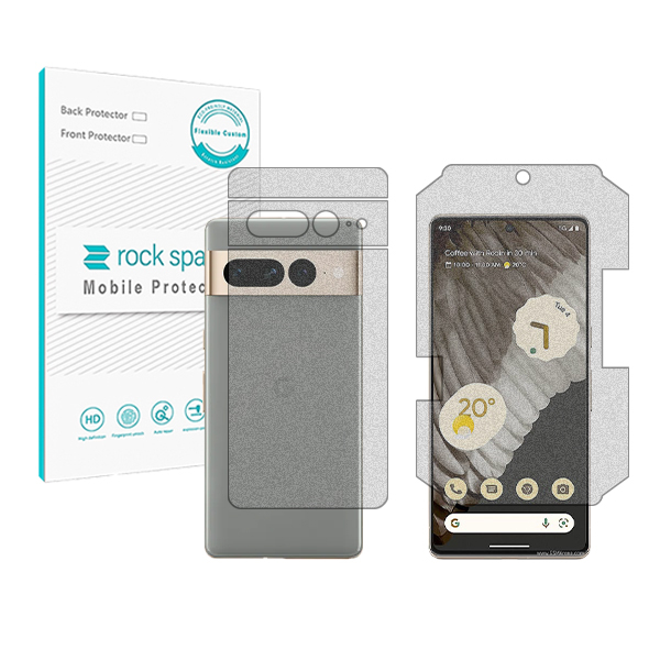 محافظ صفحه نمایش گیمینگ راک اسپیس مدل HyGAM مناسب برای گوشی موبایل گوگل Pixel 7 pro به همراه محافظ پشت گوشی