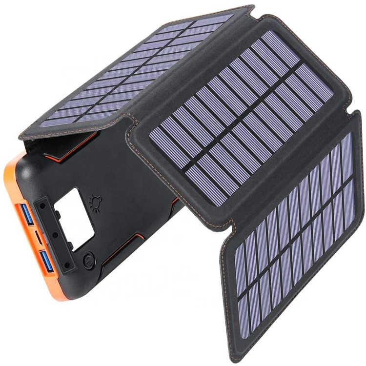 شارژ همراه خورشیدی مدل Solar 4Fold Wireless ظرفیت 20000 میلی آمپر ساعت