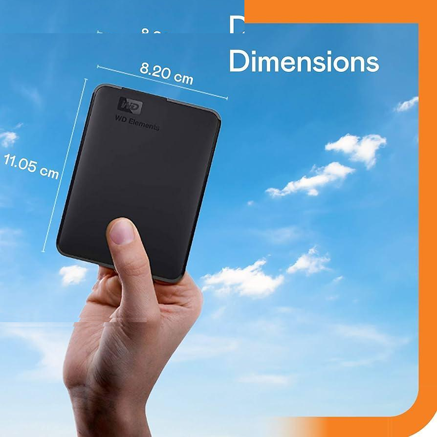 هارد دیسک اکسترنال وسترن دیجیتال مدل ELEMENTS ظرفیت یک ترابایت