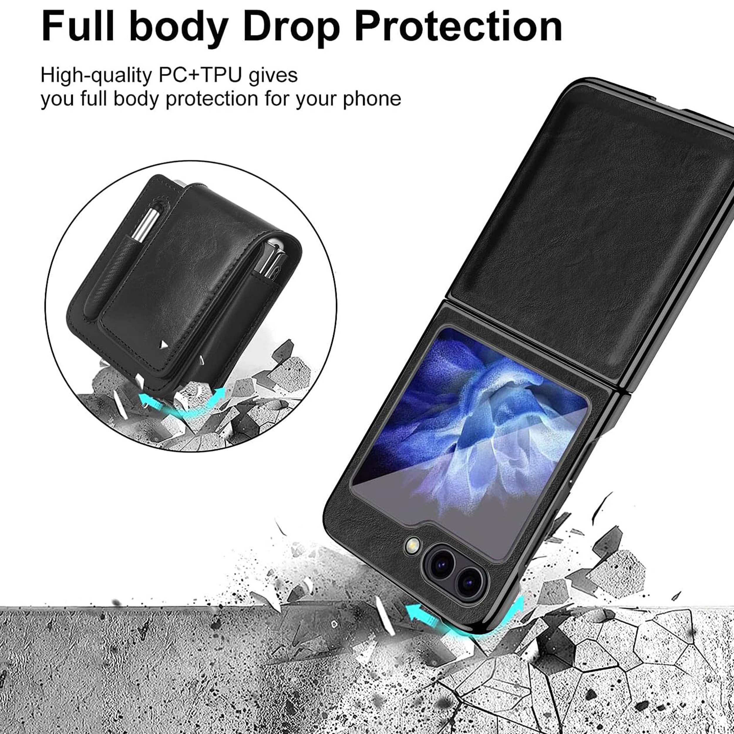 کاور سامورایی مدل Signor-2 مناسب برای گوشی موبایل سامسونگ Galaxy Z Flip6 به همراه کیف