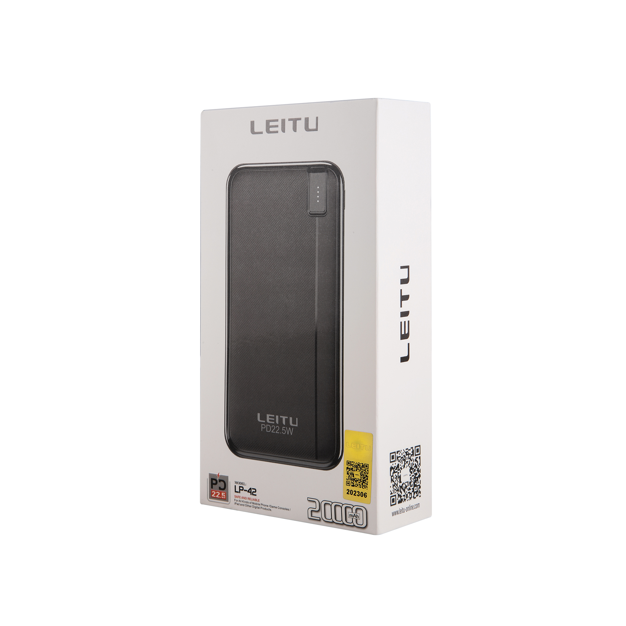 پاوربانک لیتو مدل LP-42 ظرفیت 20000 میلی‌آمپرساعت