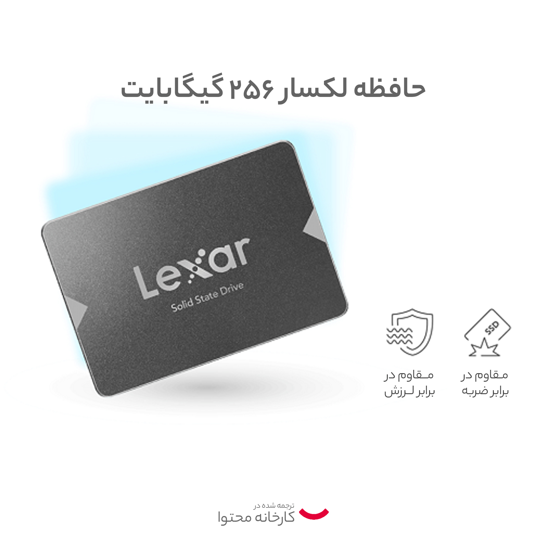 اس اس دی اینترنال لکسار مدل NS100 ظرفیت 256 گیگابایت