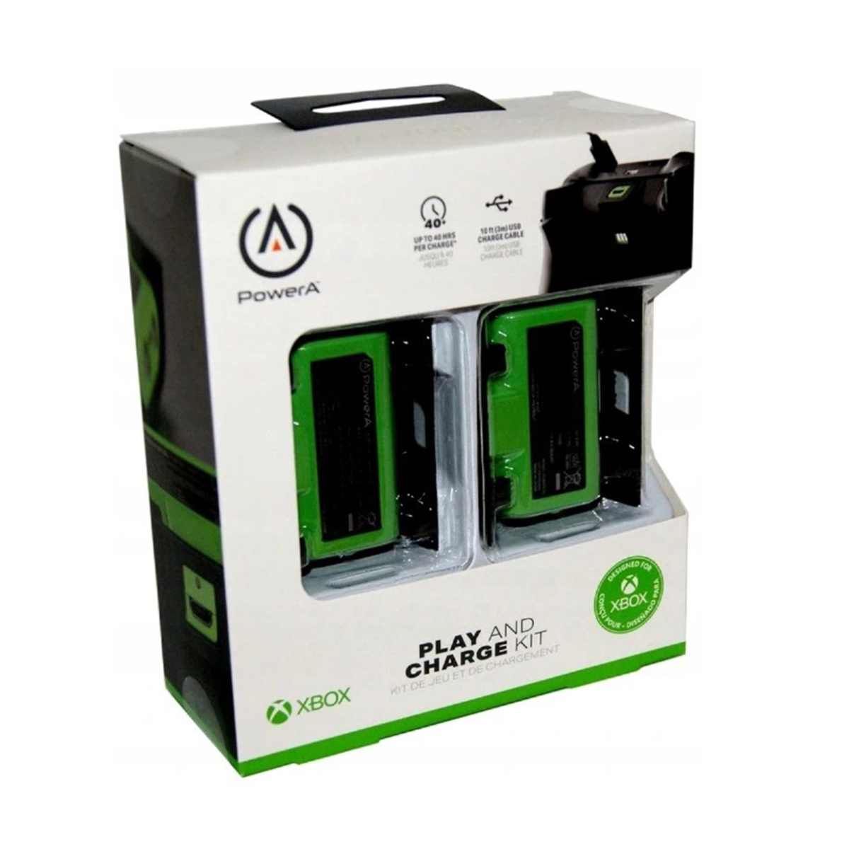 باتری قابل شارژ دسته بازی xbox s/x/one پاور ای مدل power A Charge Kit مجموعه 2 عددی