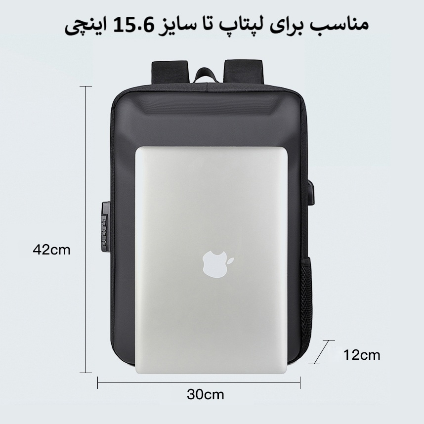 کوله پشتی لپ تاپ ویگو مدل WEGO-2301 مناسب برای لپ تاپ تا 15.6 اینچی