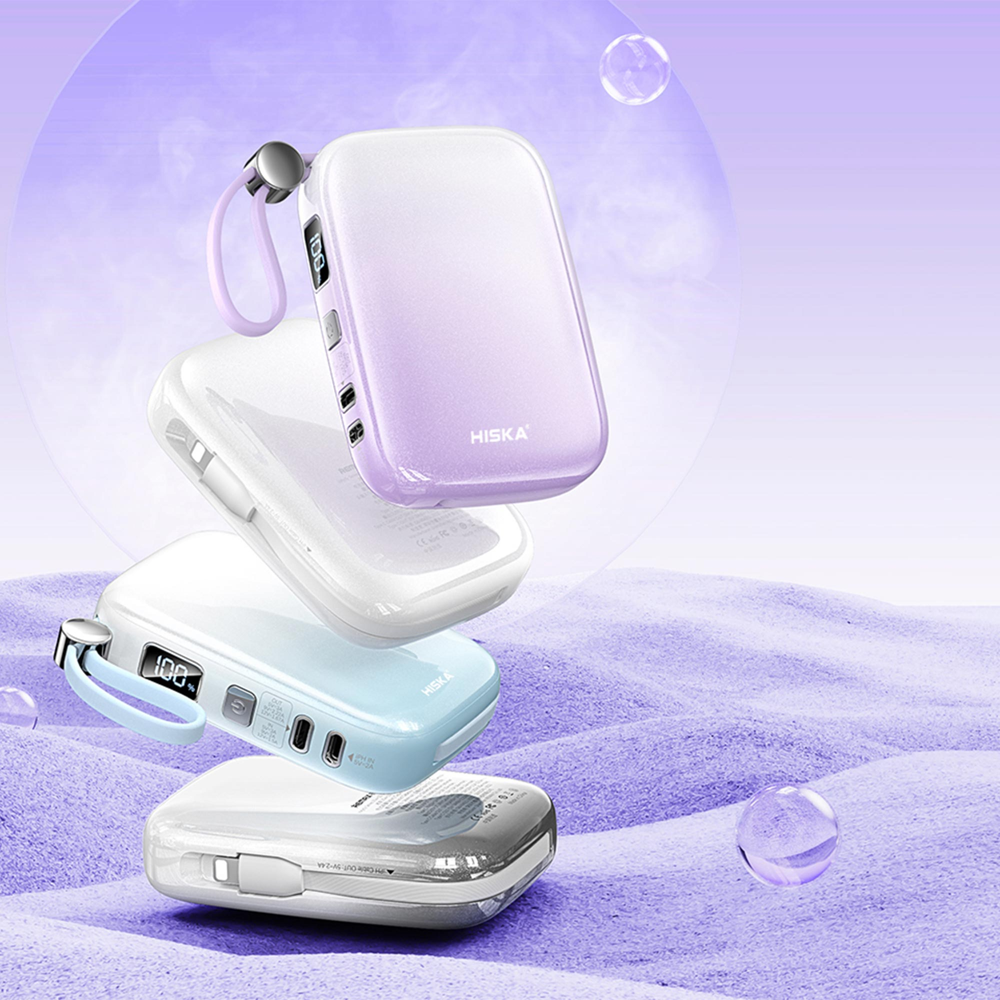 پاوربانک هیسکا مدل HP-125PD ظرفیت 10000 میلی آمپر ساعت