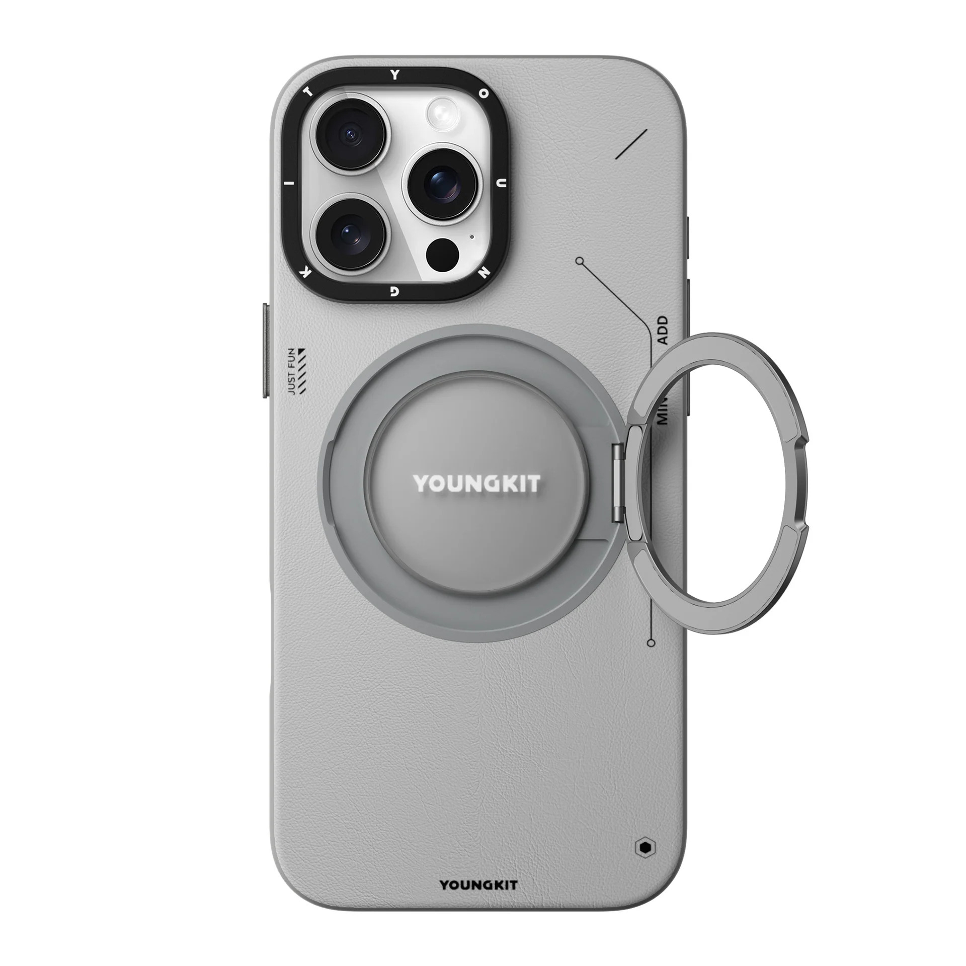 کاور یانگ کیت مدل Leather 360° مناسب برای گوشی موبایل اپل iphone 16promax