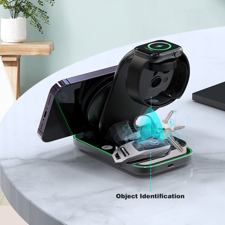 شارژر رومیزی مدل Magnetic 4in1 Wireless charger A8