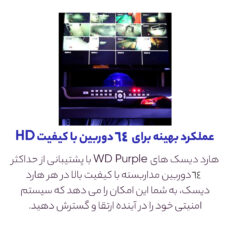 هارددیسک اینترنال وسترن دیجیتال مدل Purple WD10PURZ ظرفیت 1 ترابایت