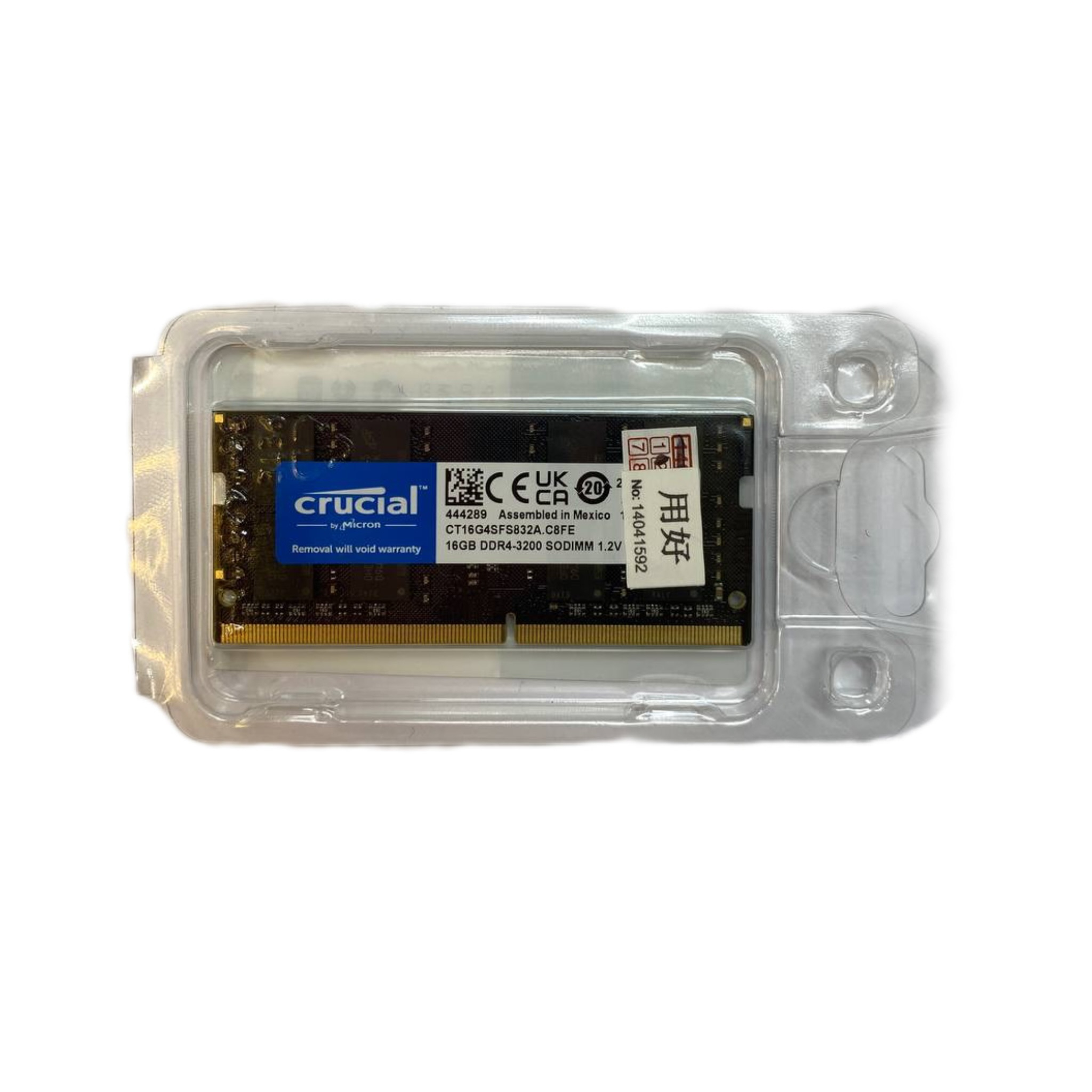 رم لپ تاپ DDR4  تک کاناله 3200  مگاهرتز کروشیال مدل 3200 ظرفیت ۱۶ گیگابایت