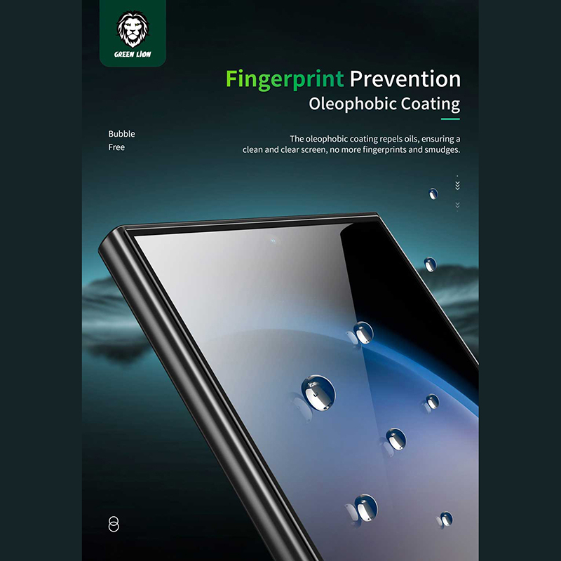 محافظ صفحه نمایش گرین لاین مدل 9H Crystal Shield مناسب برای گوشی موبایل سامسونگ Galaxy S24 Ultra
