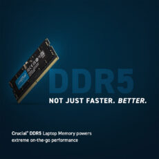رم لپ تاپ DDR5 تک کاناله 5600 مگاهرتز CL46 کروشیال مدل CT16 ظرفیت 16 گیگابایت