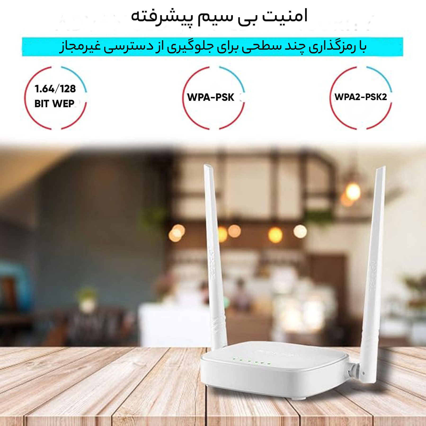 روتر بی‌سیم N300 تندا مدل N301
