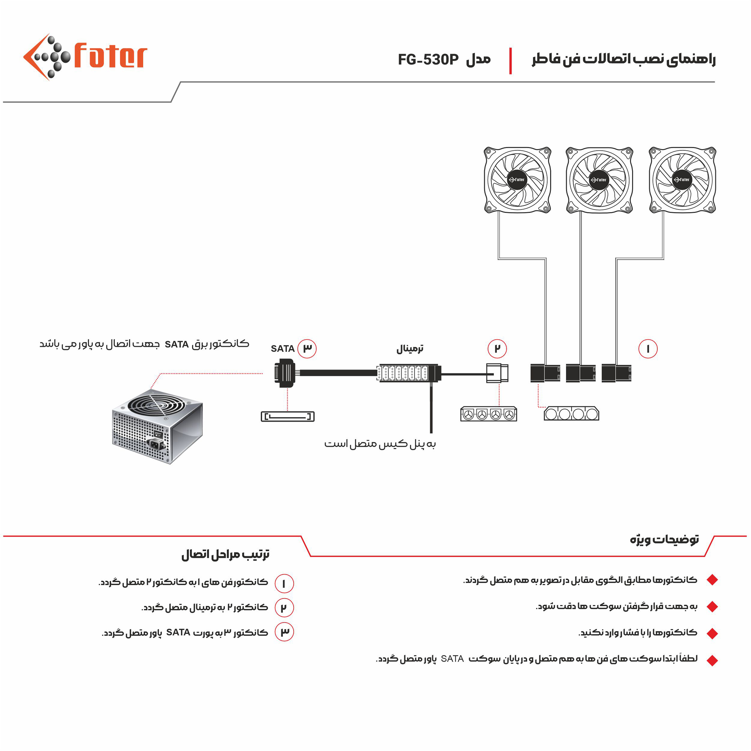 کیس کامپیوتر فاطر مدل FG-530P