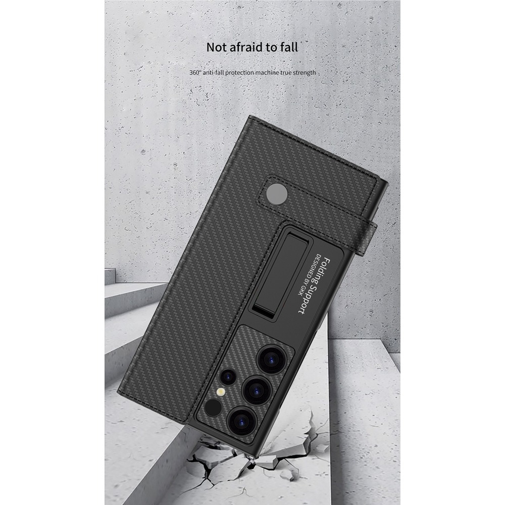 کیف کلاسوری مدل CarbonFold مناسب برای گوشی موبایل سامسونگ Galaxy S24 Ultra