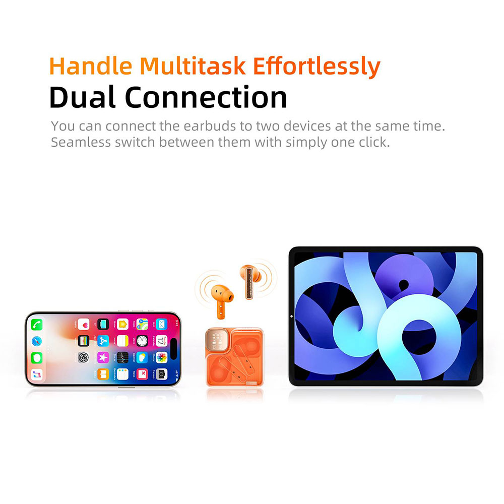 هدفون بلوتوثی کیو سی وای مدل MeloBuds Neo